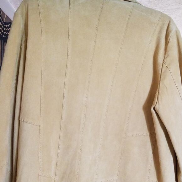 Leather Coldwater Creek Long Jacket - Picture 4 of 5